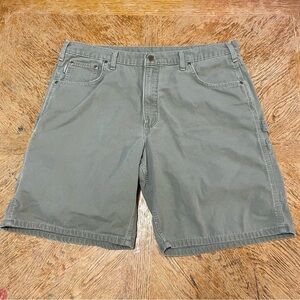 Vintage Carhartt 8 pocket Canvas Work Carpenter Shorts Size 40 9.5 Inch Inseam.